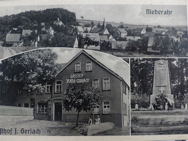 Niederahr und Gasthof Gerlach 1940